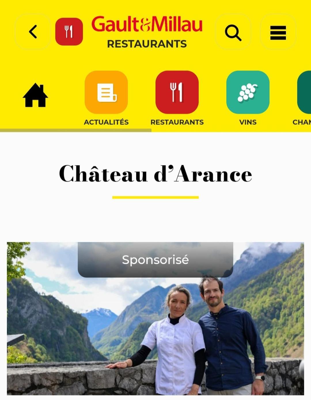 Chateau D'Arance Hotel Restaurant Espace Bien-Etre Cette-Eygun Exteriér fotografie